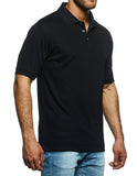 Champion solid polo, black, mens