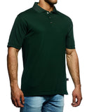 Champion solid polo, dark green, mens