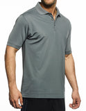 Champion solid polo, graphite, mens
