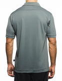 Champion solid polo, graphite, mens