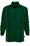 G-Force quarter zip long sleeve pullover, dark green, unisex