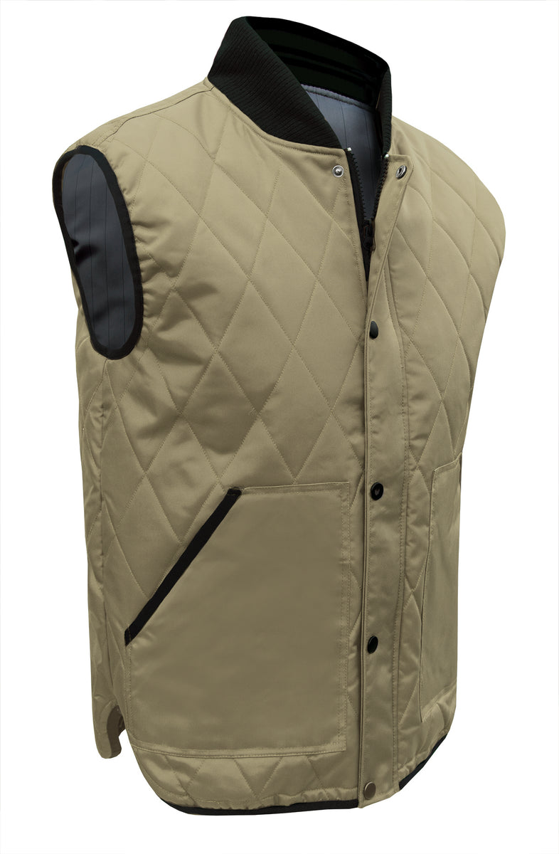 見事な創造力 QUILTED FISHING VEST, KHAKI VST893 by Pro-Celebrity – US ジャケット・アウター