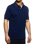 Champion solid polo, navy, mens