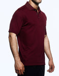 Champion solid polo, maroon, mens