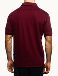 Champion solid polo, maroon, mens