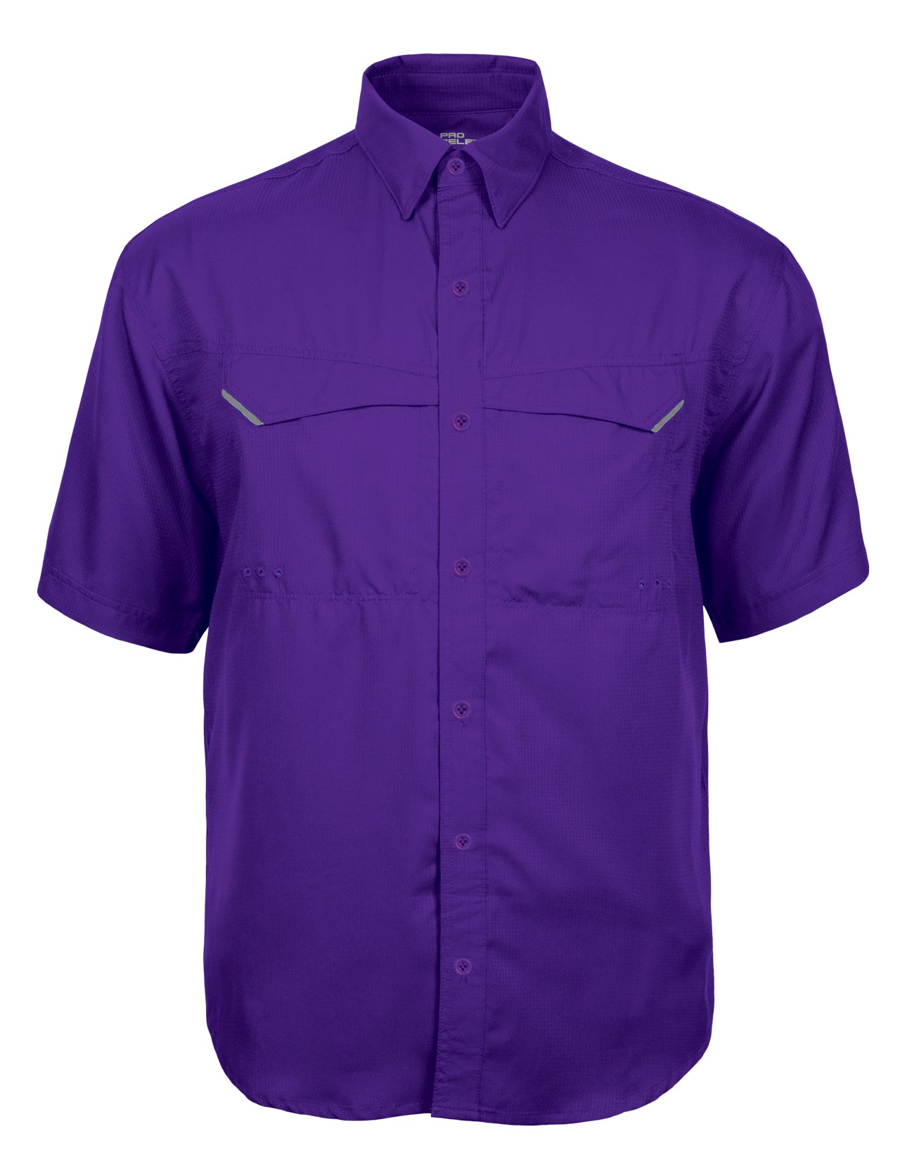 Short Sleeve Lavender Dress Shirt, Button Down