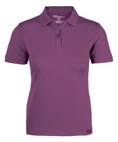 Champion ladies solid polo, dustry rose