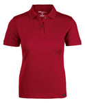 Champion ladies solid polo, new cardinal