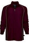 G-Force quarter zip long sleeve pullover, maroon, unisex