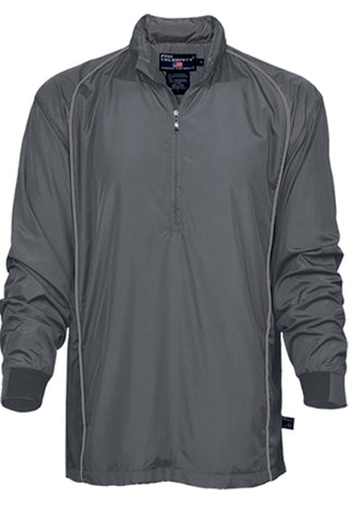 G-Force quarter zip long sleeve pullover, graphite, unisex