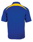 Caliber color block polo, royal/gold