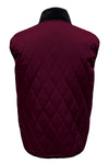 QUILTED FISHING VEST, MAROON