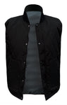 QUILTED FISHING VEST, BLACK