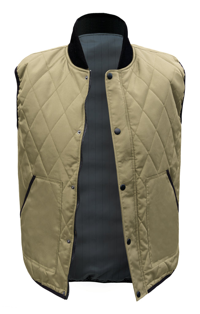 QUILTED FISHING VEST, KHAKI VST893 by Pro-Celebrity – US DIRECT
