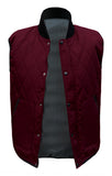 QUILTED FISHING VEST, MAROON