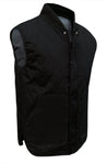 QUILTED FISHING VEST, BLACK