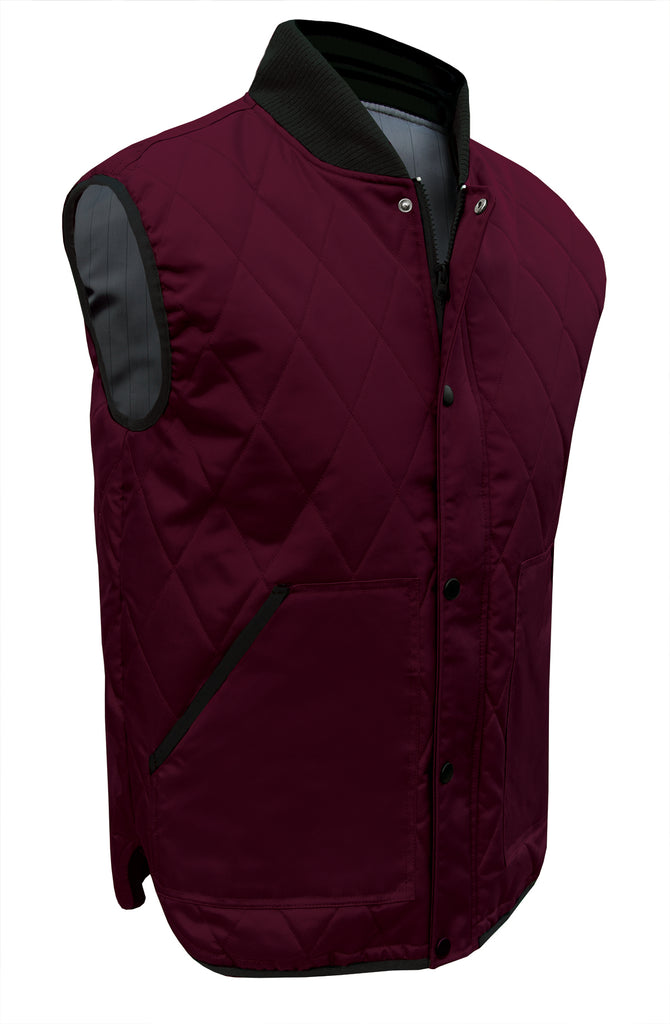 QUILTED FISHING VEST, MAROON VST893 by Pro-Celebrity – US DIRECT APPAREL
