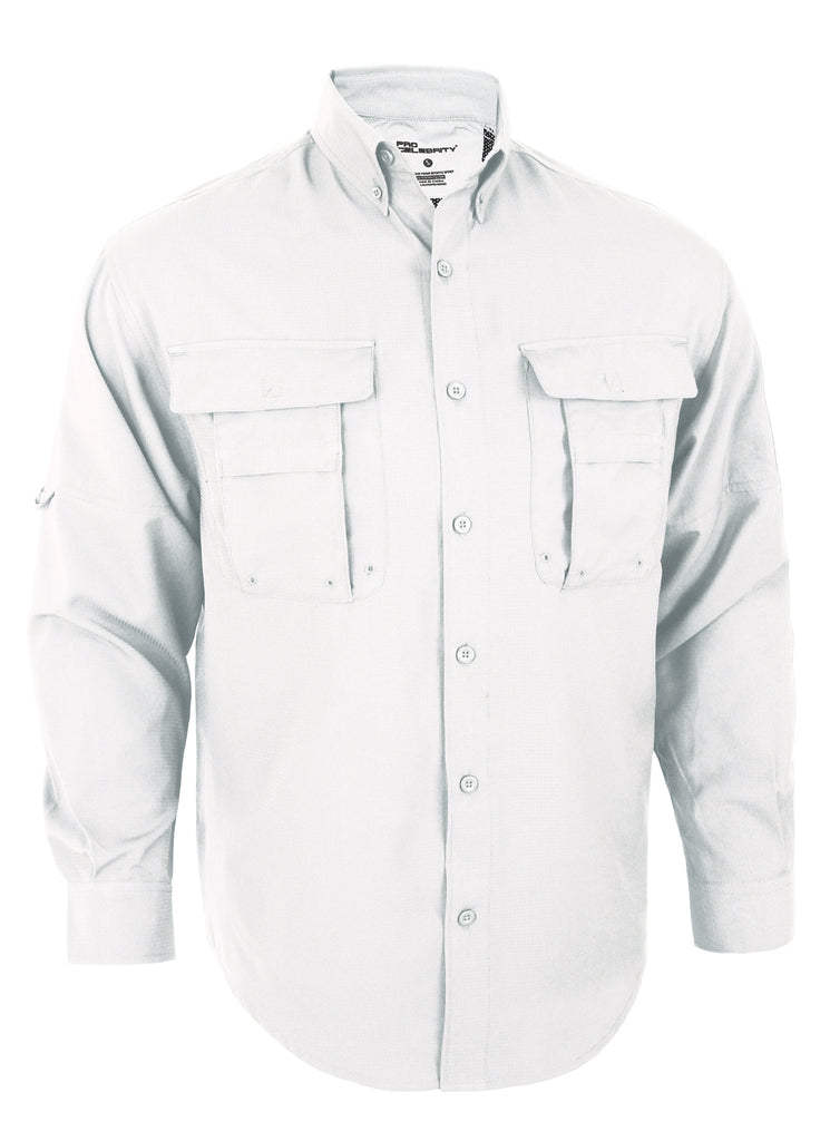 Mens long sleeve fishing shirt FS9889 Pro-Celebrity white – US DIRECT  APPAREL