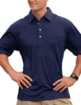 102 Members Only pocket polo, Navy