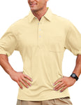 102 Members Only pocket polo, Maize