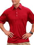 102 Members Only pocket polo, Deep Red